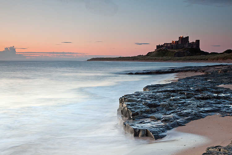 11.  Bamburgh Castle, dawn with high water